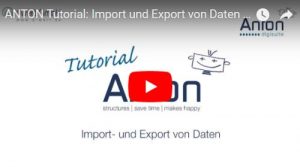 Import und Export von Daten