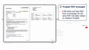 Projekte Details PDF erzeugen